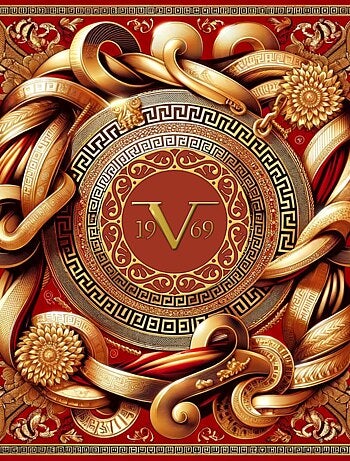 Pañuelo de seda Shield Red