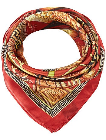 Pañuelo de seda Shield Red