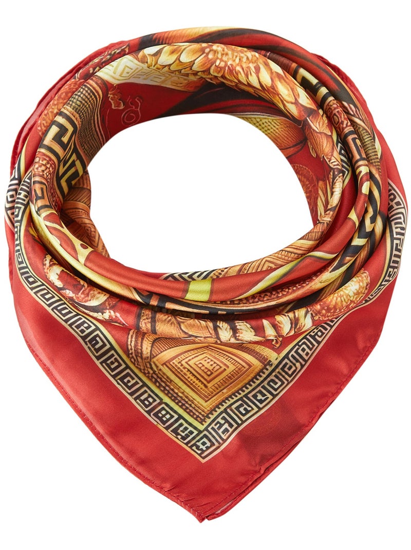 Pañuelo de seda Shield Red Rojo - Kiabi