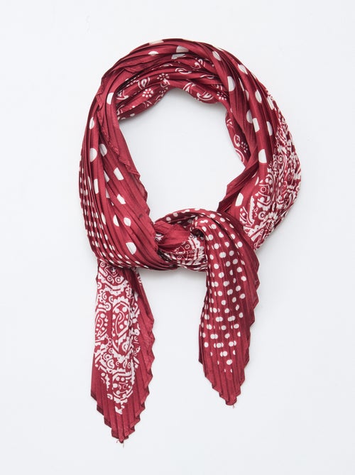 Pañuelo estampado - 70 x 70 cm - Kiabi Pañuelo estampado - 70 x 70 cm - Kiabi