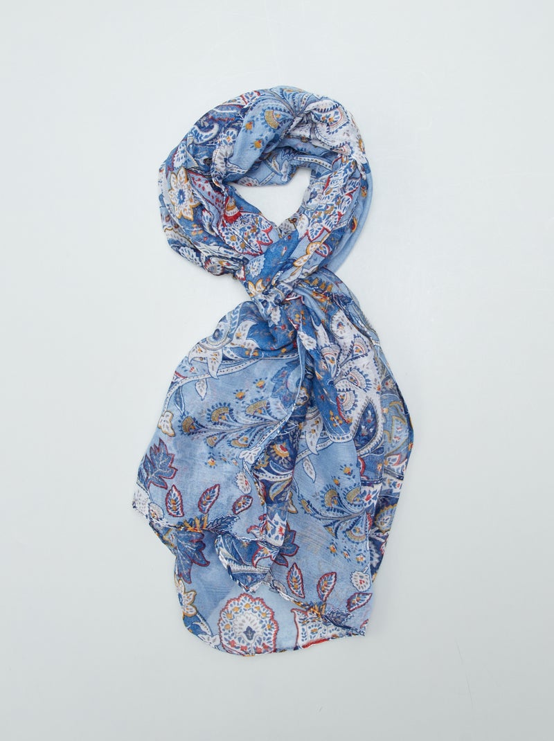 Pañuelo estampado AZUL - Kiabi