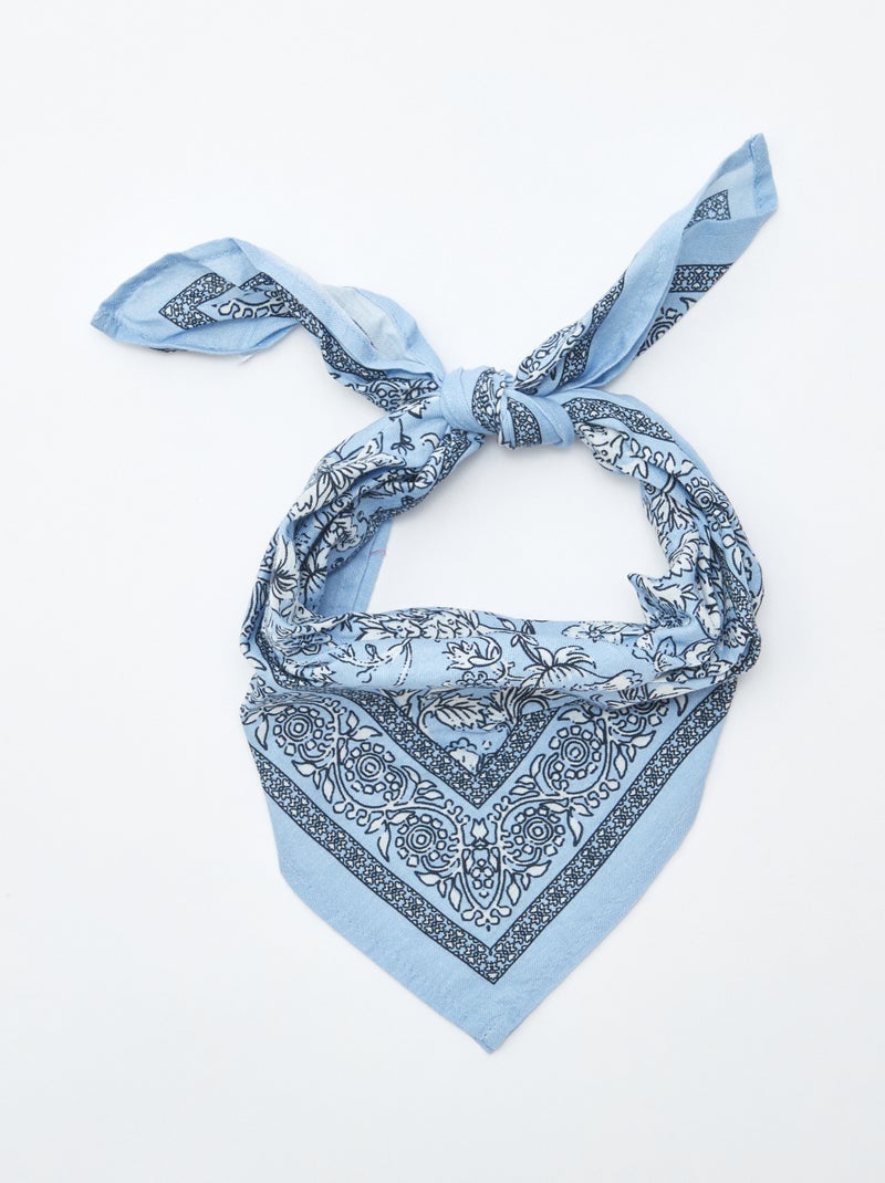 Pañuelo estampado 'bandana' AZUL - Kiabi