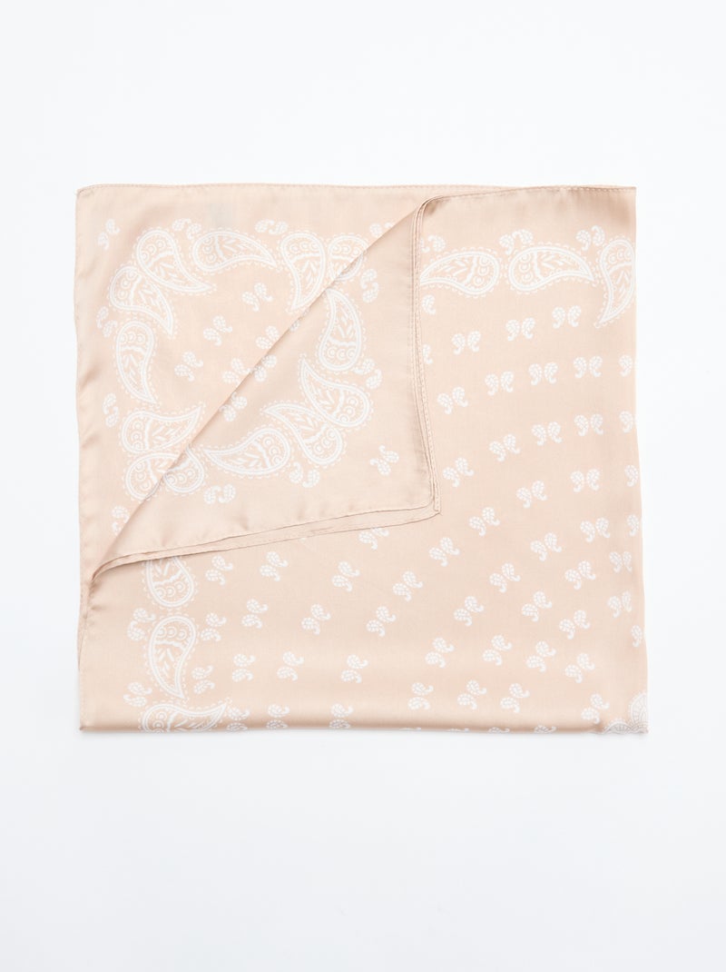 Pañuelo estampado \'bandana\' Beige - Kiabi