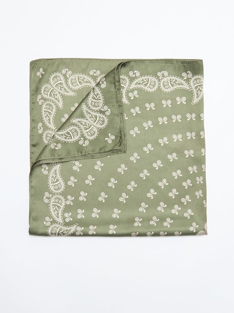 Pañuelo estampado \'bandana\' Kaki - Kiabi