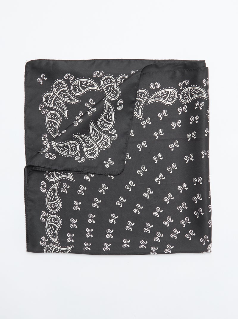 Pañuelo estampado \'bandana\' Negro - Kiabi