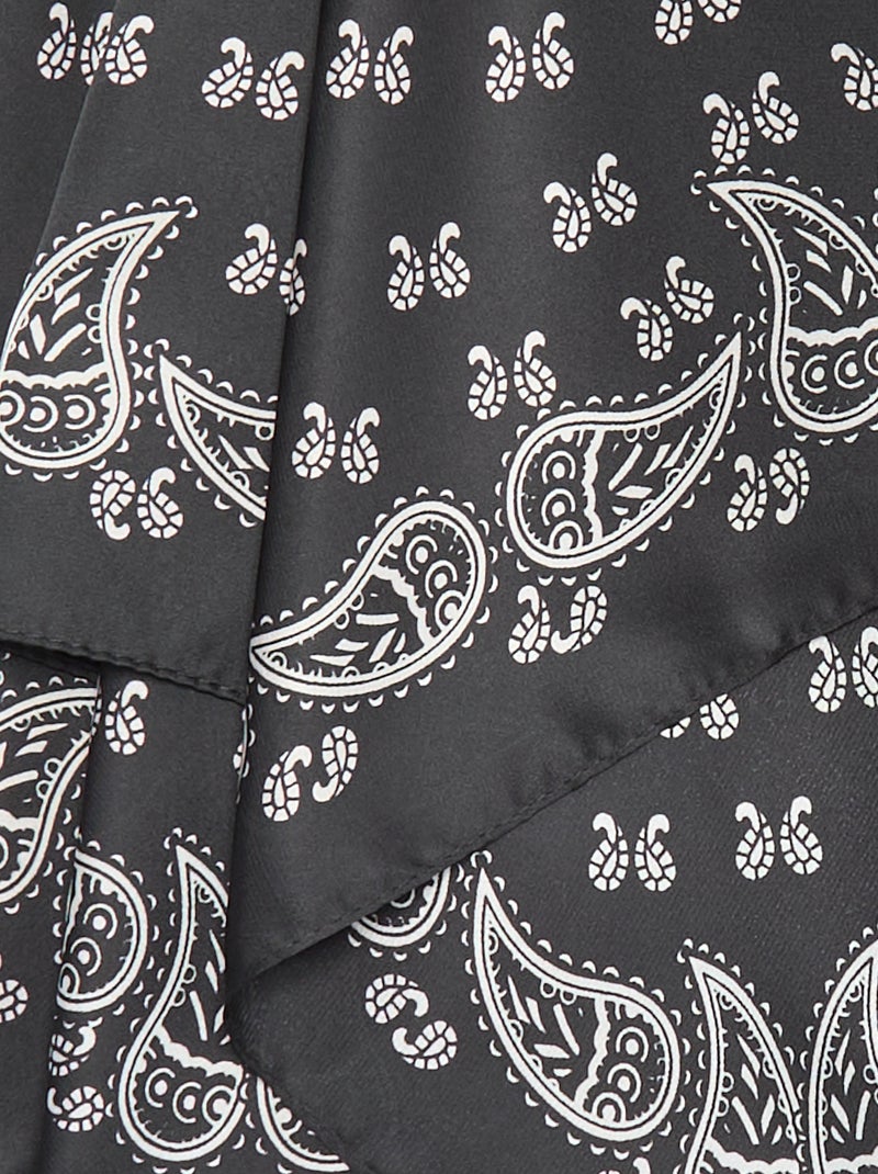 Pañuelo estampado \'bandana\' Negro - Kiabi