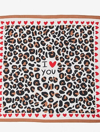 Pañuelo (65x65 cm) 'Agathe Sorlet x Kiabi' - San Valentín