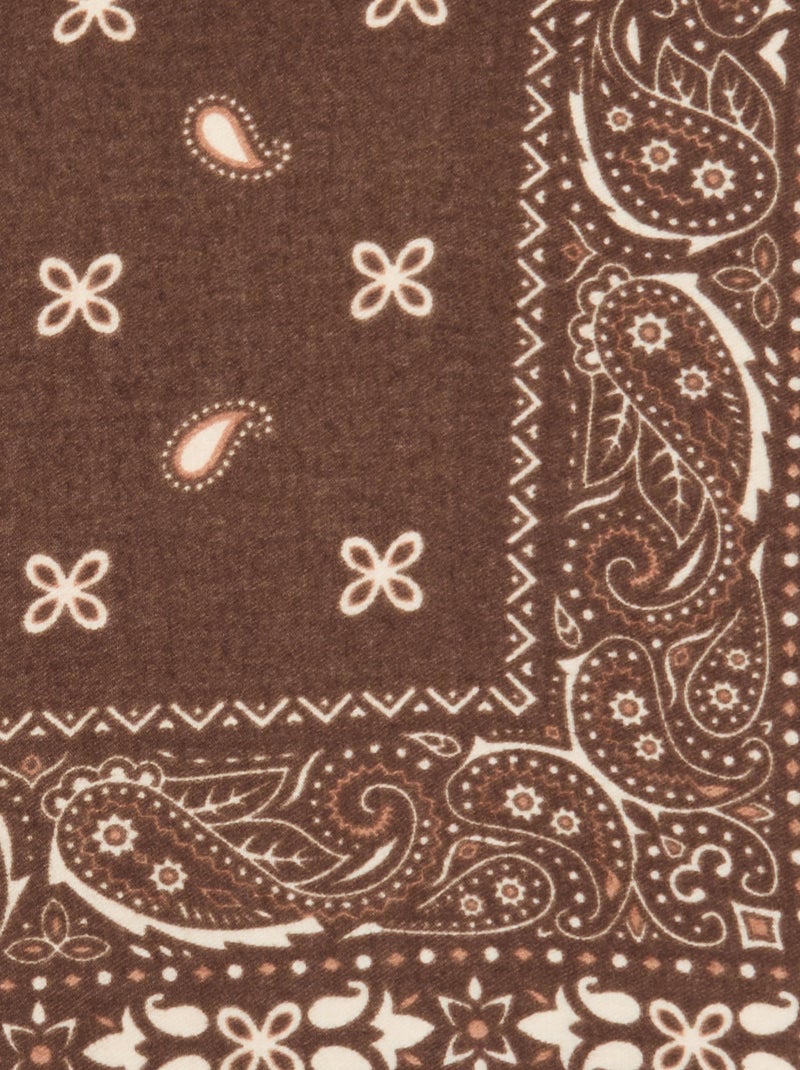 Pañuelo estampado de bandana Marron - Kiabi