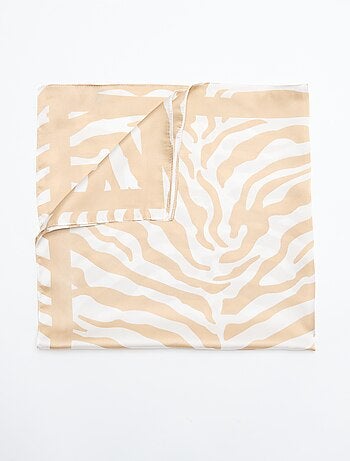 Pañuelo estampado de cebra