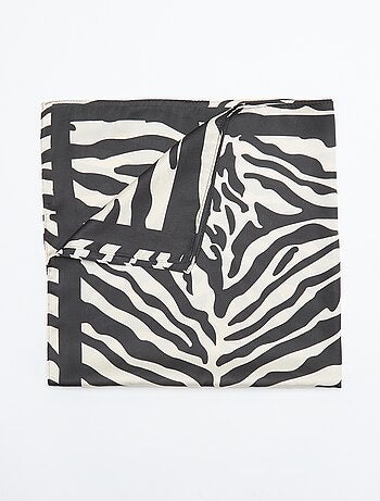 Pañuelo estampado de cebra