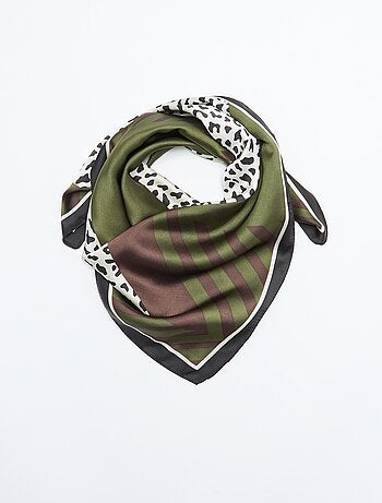 Pañuelo estampado de leopardo