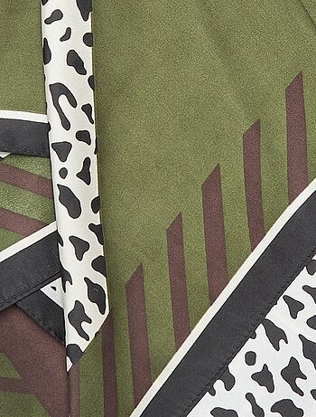 Pañuelo estampado de leopardo