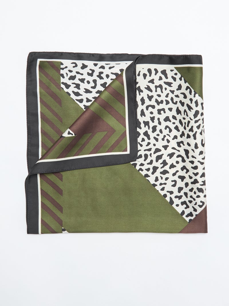 Pañuelo estampado de leopardo Kaki - Kiabi