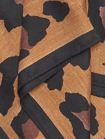Pañuelo estampado de leopardo