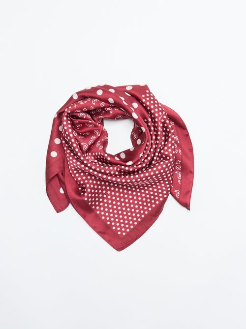 Pañuelo estampado de 'lunares' y 'bandana' - Kiabi Pañuelo estampado de 'lunares' y 'bandana' - Kiabi