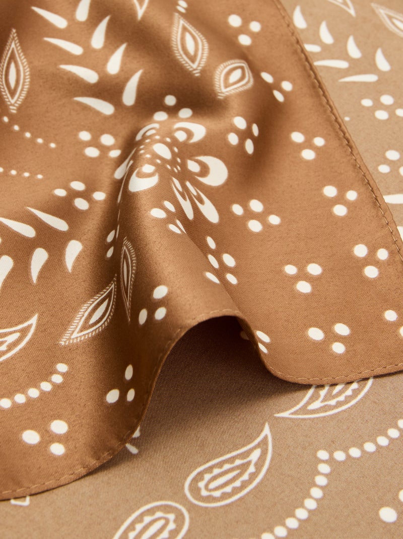 Pañuelo estampado Marron - Kiabi