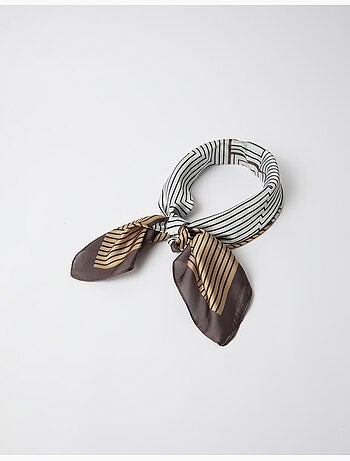 Pañuelo geométrico estampado, mo fashion
