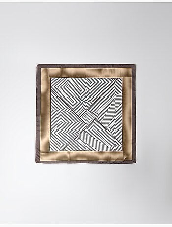 Pañuelo geométrico estampado, mo fashion