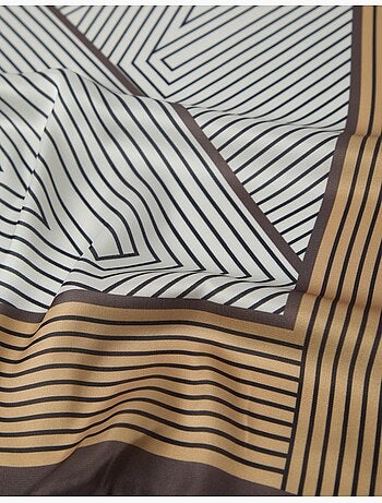 Pañuelo geométrico estampado, mo fashion