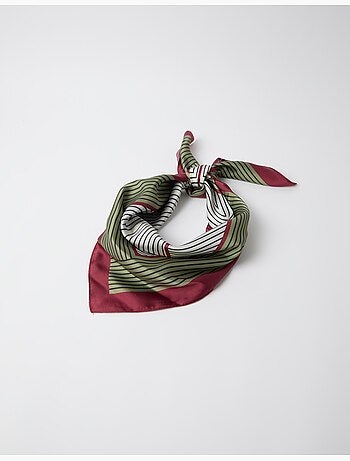 Pañuelo geométrico estampado, mo fashion