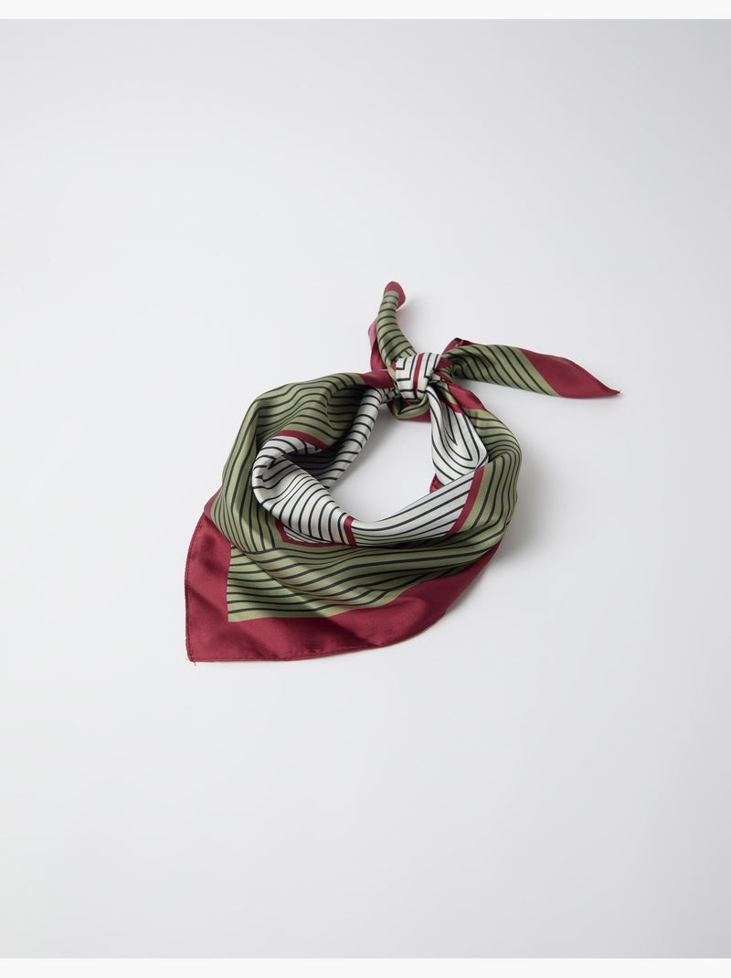 Pañuelo geométrico estampado, mo fashion Verde - Kiabi