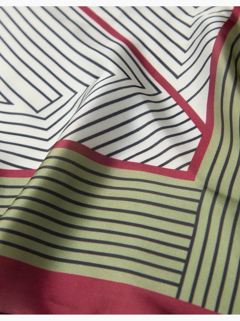 Pañuelo geométrico estampado, mo fashion Verde - Kiabi