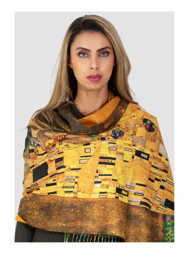 Pañuelo Klimt Kebello Amarillo - Kiabi