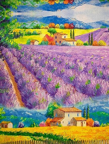 Pañuelo Monet "Lavanda Kebello