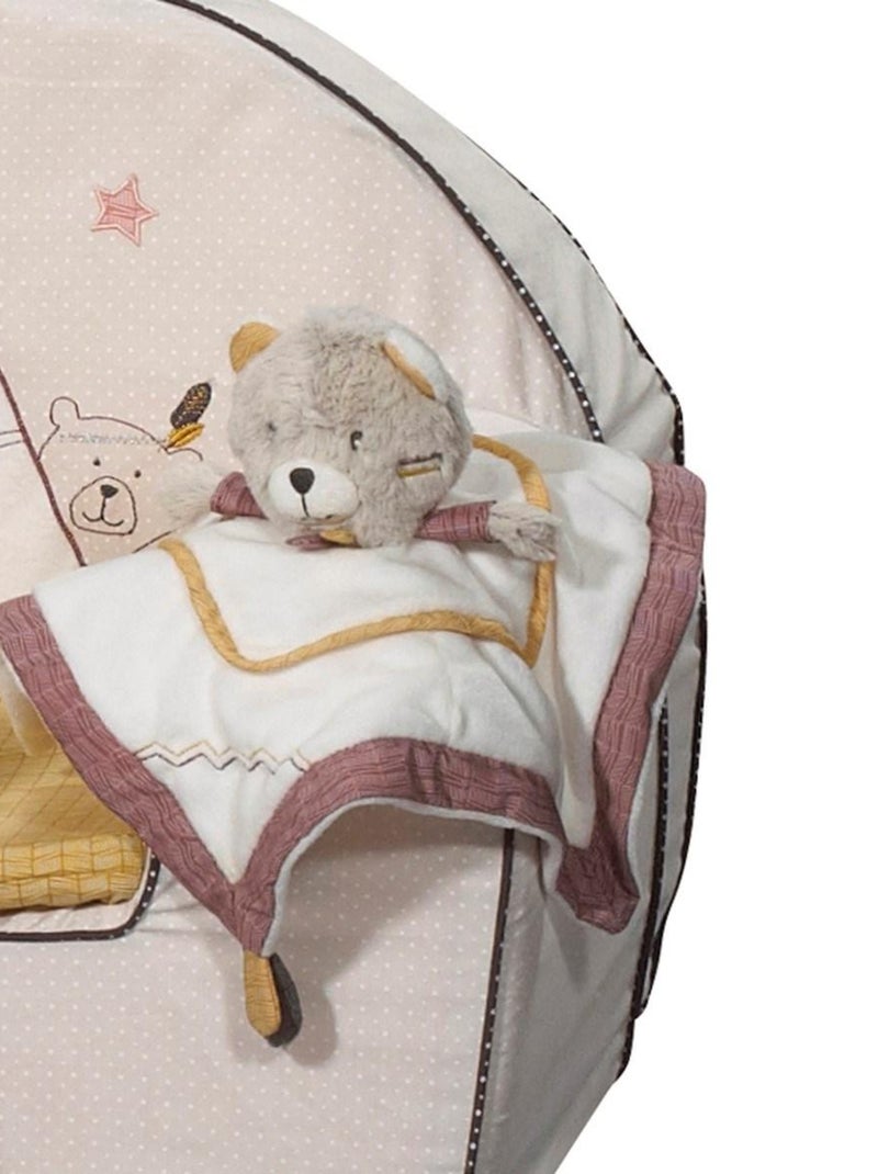 Pañuelo osito de terciopelo - SAUTHON Beige - Kiabi