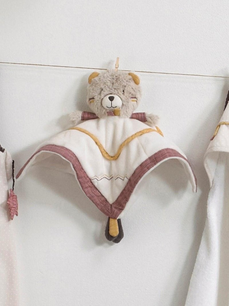 Pañuelo osito de terciopelo - SAUTHON Beige - Kiabi