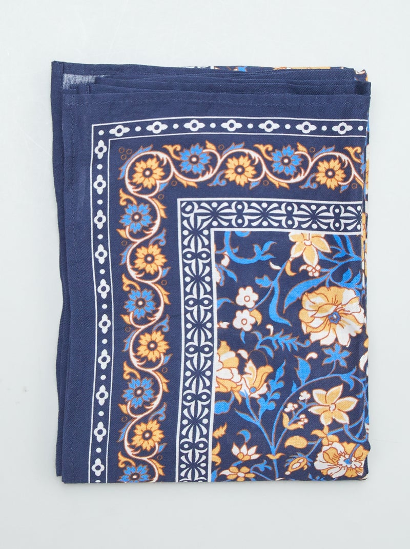 Pañuelo rectangular AZUL - Kiabi