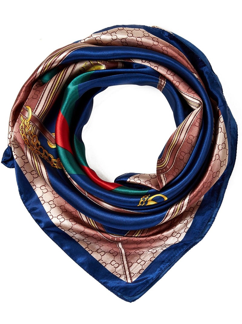 Pañuelo Seda Italiano Azul - Kiabi