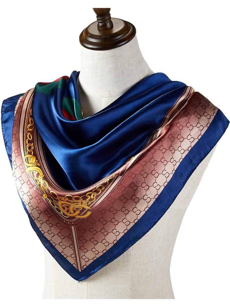 Pañuelo Seda Italiano Azul - Kiabi