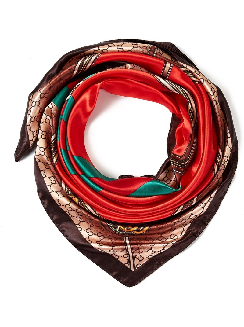 Pañuelo Seda Italiano Rojo - Kiabi
