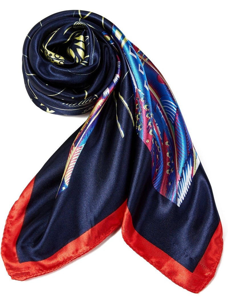 Pañuelo Seda Pluma Negro - Kiabi