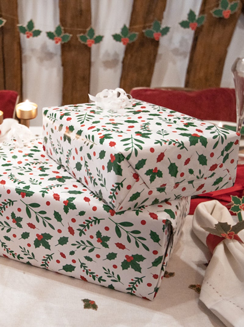 Papel de regalo de Navidad BEIGE - Kiabi