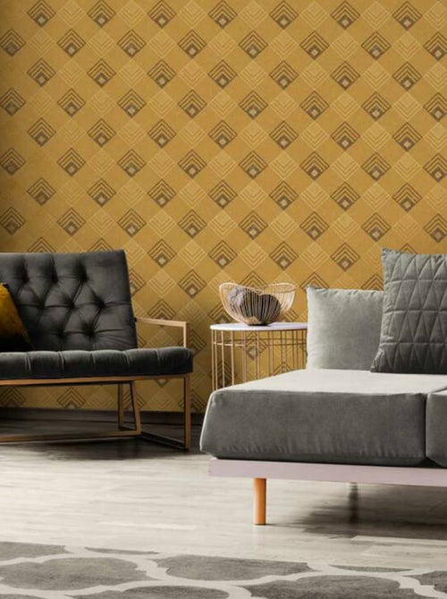 Papel pintado cuadrado art déco - Kiabi