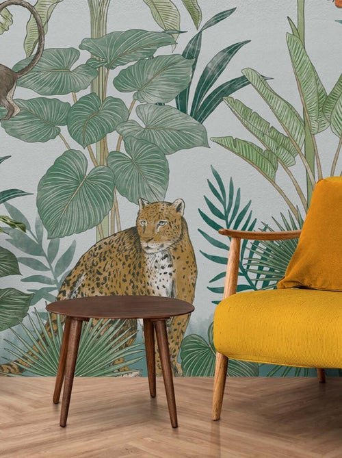 Papel pintado panorámico tropical no tejido - Kiabi