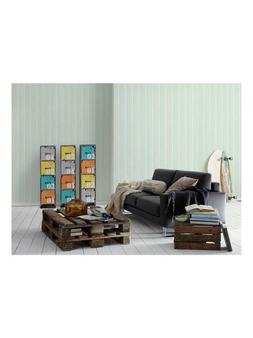 Papel pintado tradicional a rayas - Kiabi