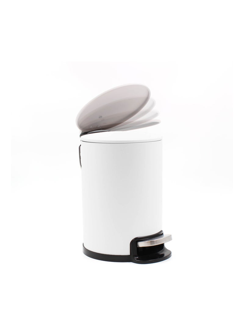 Papelera interior con pedal 3L Blanco - Kiabi