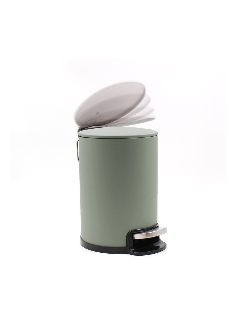 Papelera interior con pedal 3L Verde salvia - Kiabi