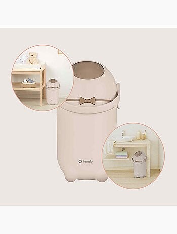 Papelera para pañales LIONELO Purebin - Hermética - 10 L - Para bolsas universales