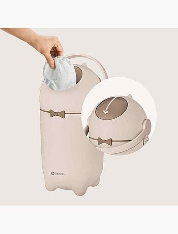 Papelera para pañales LIONELO Purebin - Hermética - 10 L - Para bolsas universales