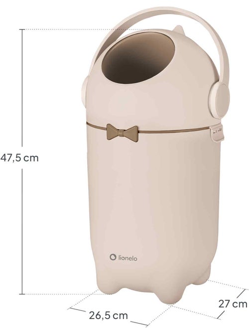Papelera para pañales LIONELO Purebin - Hermética - 10 L - Para bolsas universales - Kiabi