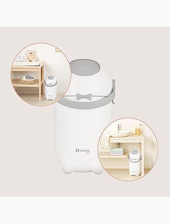 Papelera para pañales LIONELO Purebin - Hermética - 10 L - Para bolsas universales