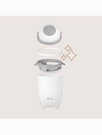 Papelera para pañales LIONELO Purebin - Hermética - 10 L - Para bolsas universales
