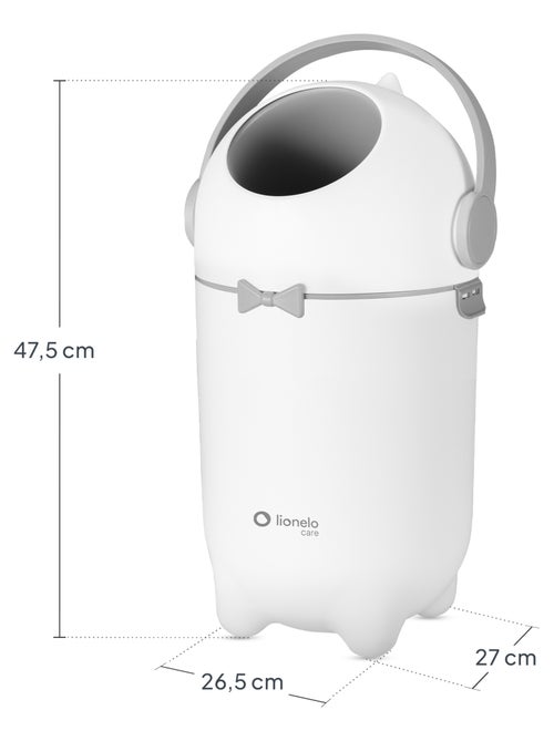 Papelera para pañales LIONELO Purebin - Hermética - 10 L - Para bolsas universales - Kiabi
