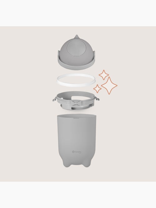 Papelera para pañales LIONELO Purebin - Hermética - 10 L - Para bolsas universales - Kiabi