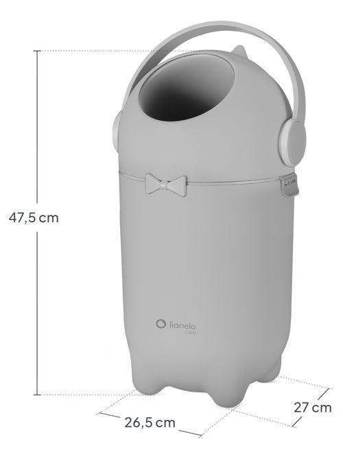 Papelera para pañales LIONELO Purebin - Hermética - 10 L - Para bolsas universales - Kiabi