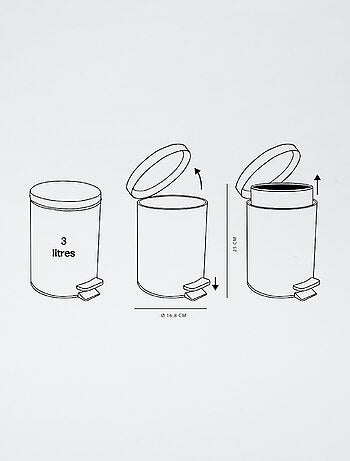 Papelera pequeña para baño